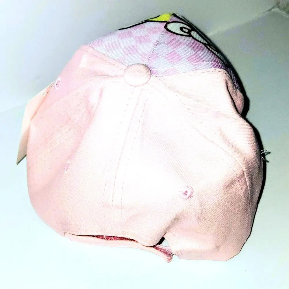 SANRIO HELLO KITTY Hat Pink 100% Cotton Adjustable Cap Girls Kids NEW NWT
